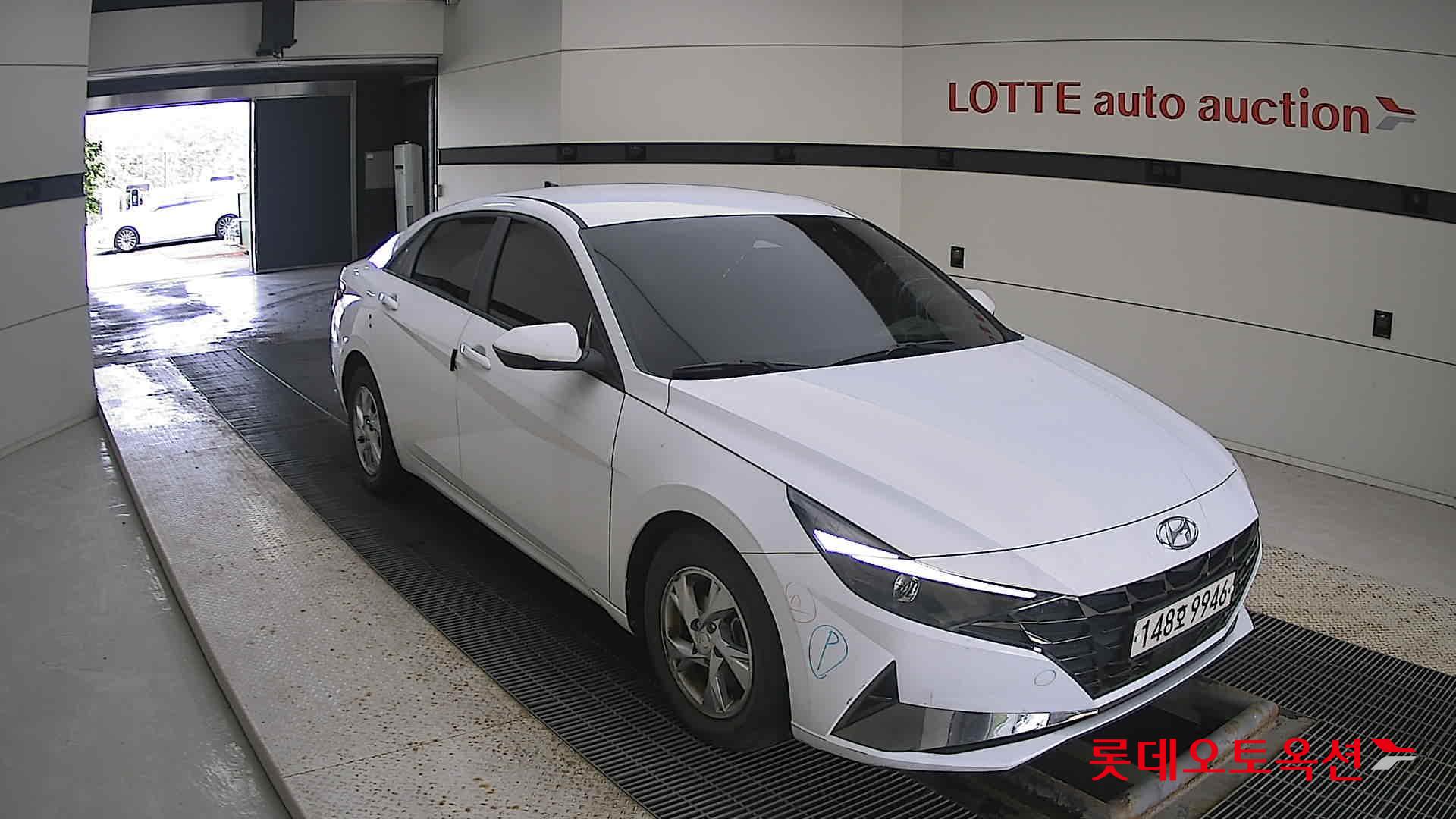 Hyundai Avante 2021 Polar White из Кореи, фото 2