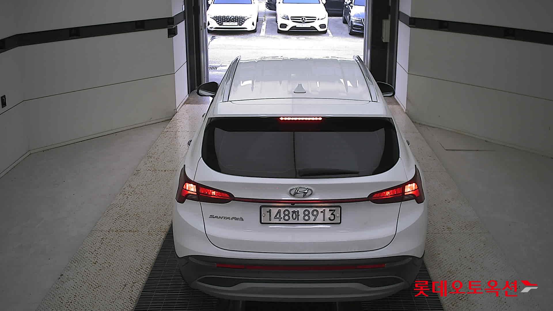 Hyundai Santa Fe Hybrid 2022 Creamy White Pearl (optional) из Кореи, фото 5