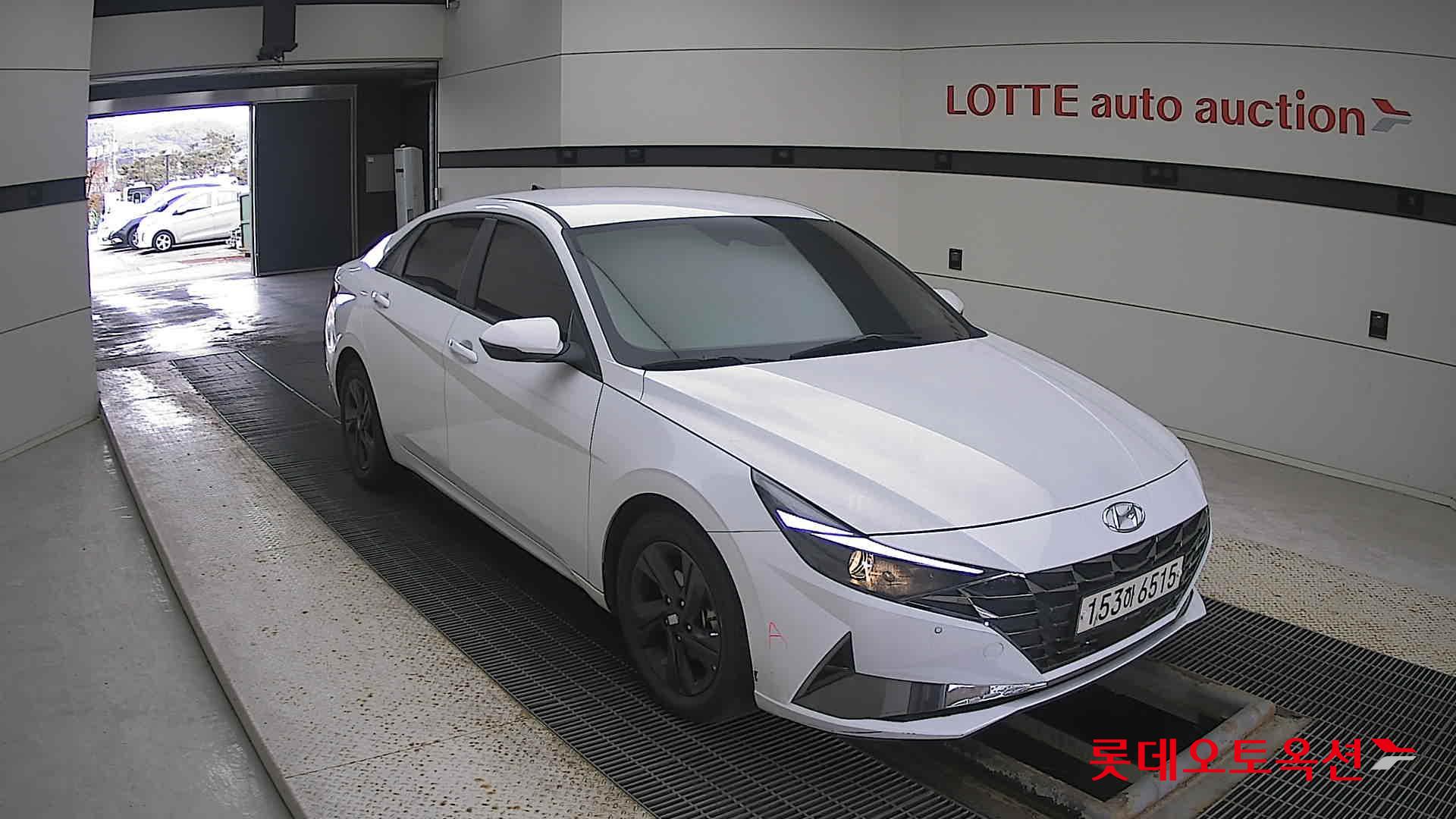 Hyundai Avante Hybrid 2021 Polar White из Кореи, фото 2