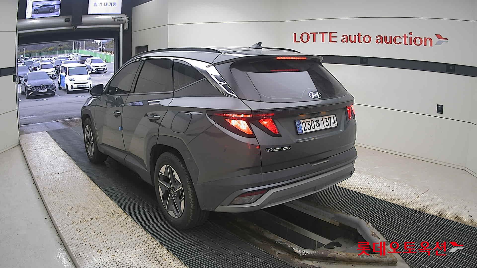 Hyundai Tucson Hybrid 2024 Amazon Grey Metallic из Кореи, фото 6