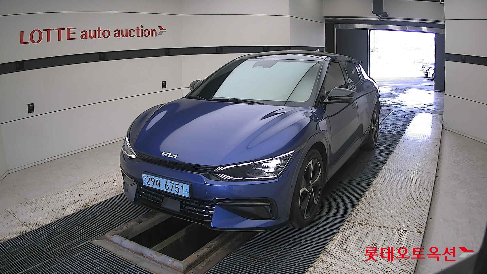 Kia EV6 2022 Yacht Blue из Кореи