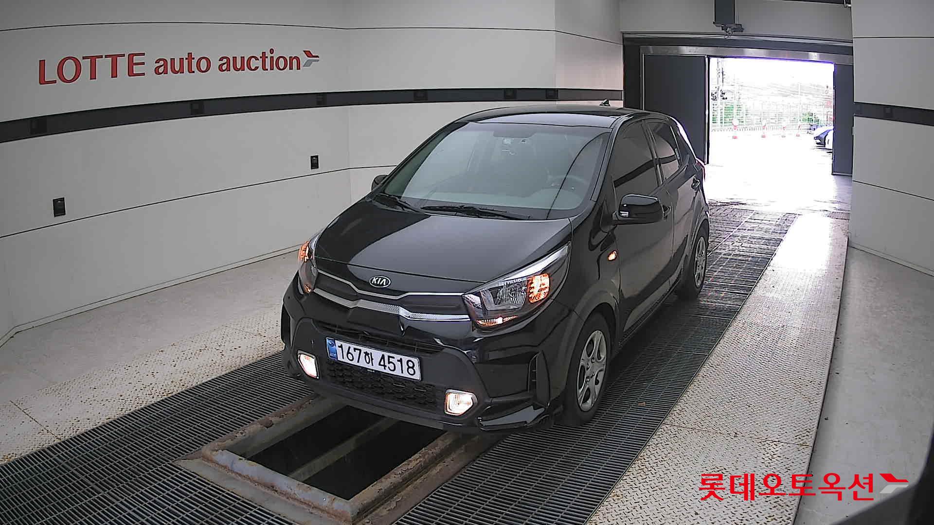 Kia Morning 2021 Черный из Кореи