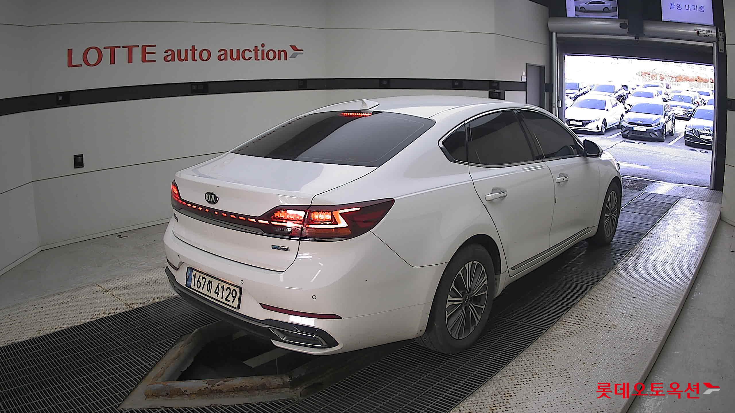 Kia K7 Hybrid 2021 Белый из Кореи, фото 4