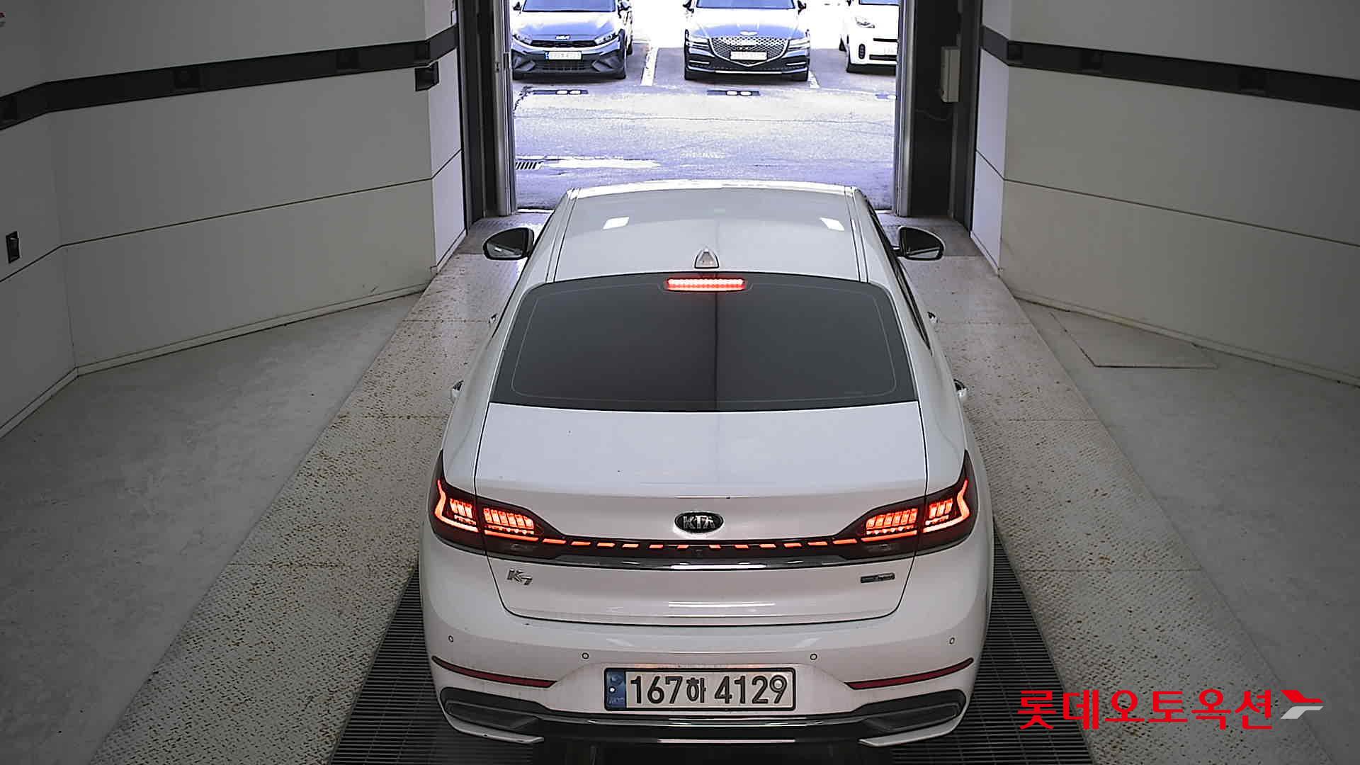 Kia K7 Hybrid 2021 Белый из Кореи, фото 5