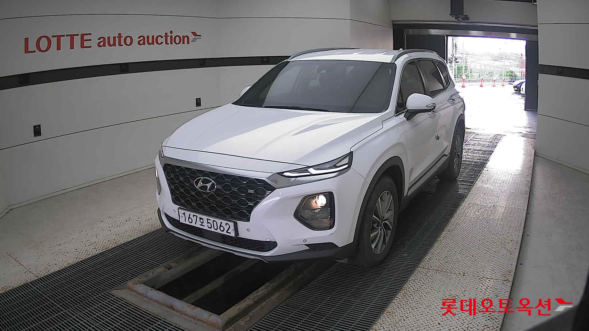 Hyundai Santa Fe 2020 Белый из Кореи