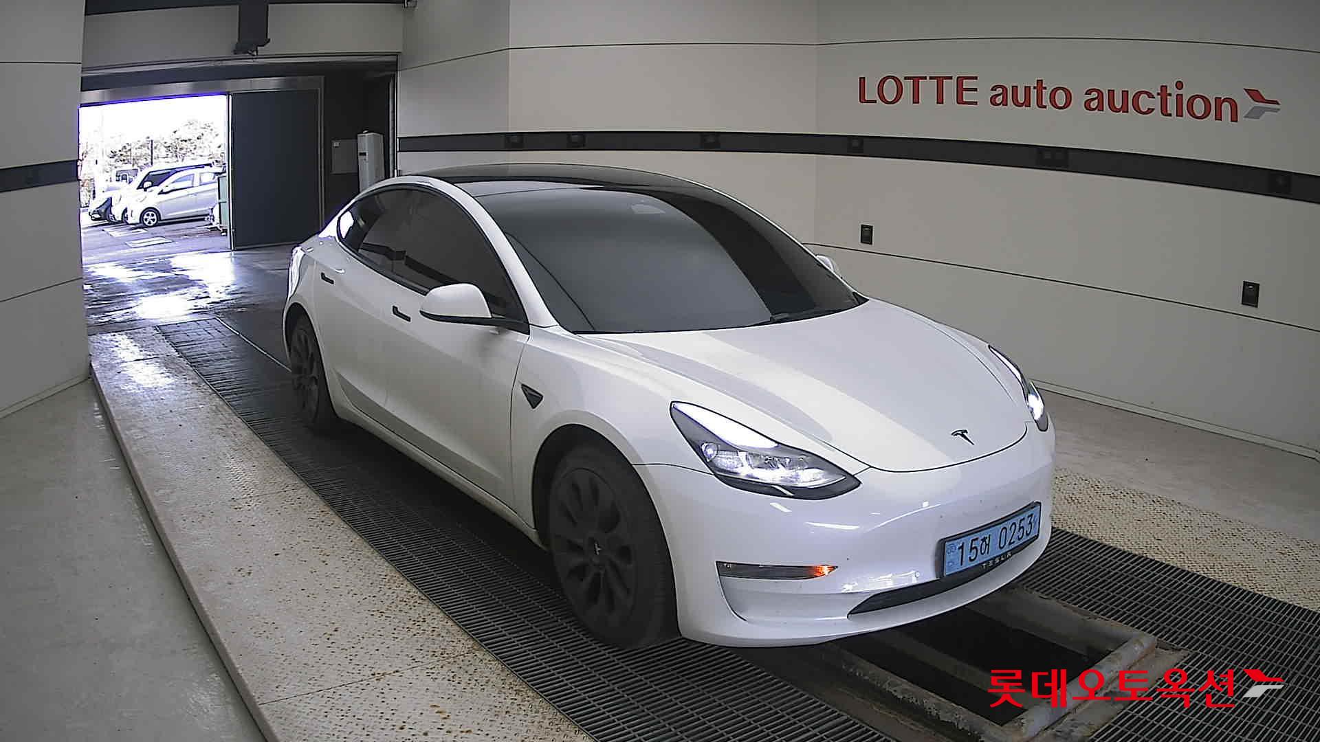 Tesla Model 3 Long Range 2022 Pearl White Multi-coat из Кореи, фото 2