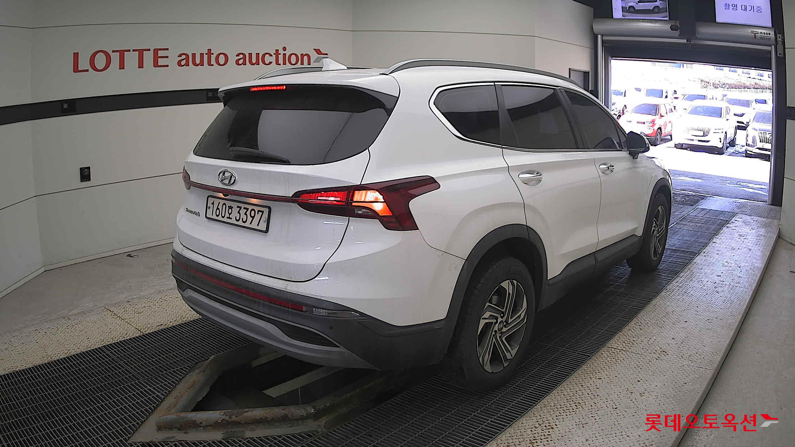 Hyundai Santa Fe 2021 White cream (optional) из Кореи, фото 4