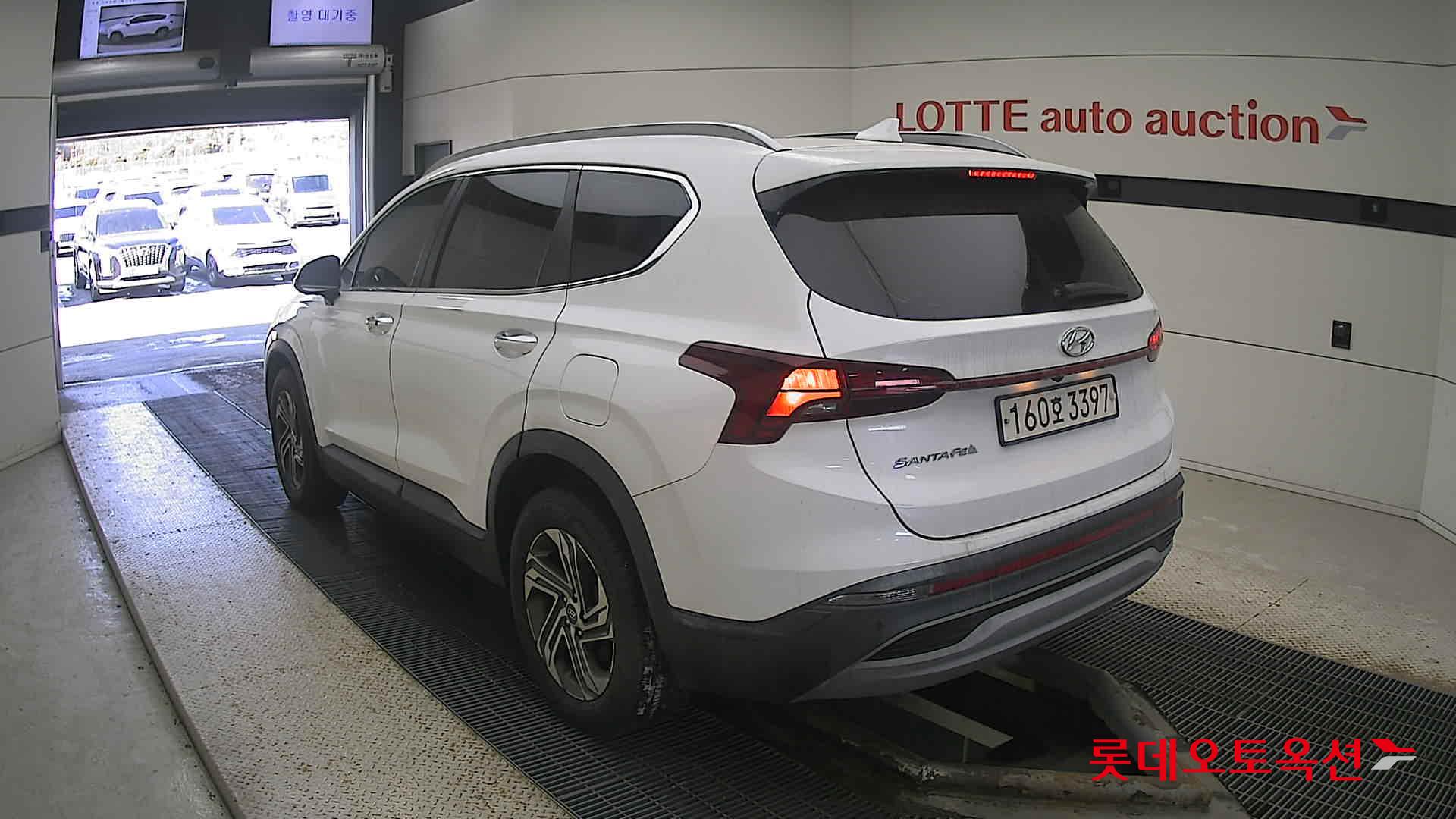 Hyundai Santa Fe 2021 White cream (optional) из Кореи, фото 6