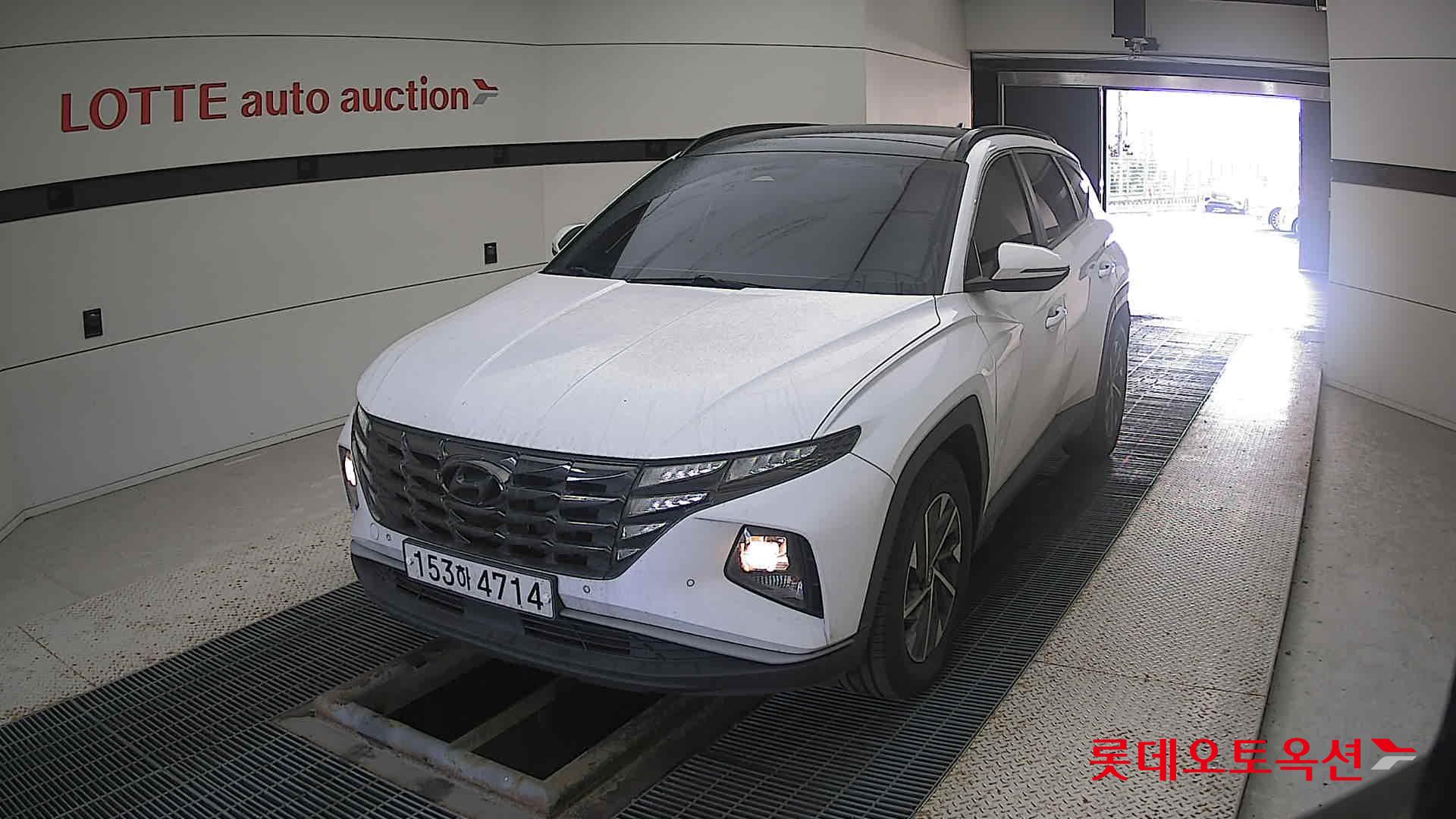 Hyundai Tucson Hybrid 2021 White Cream из Кореи