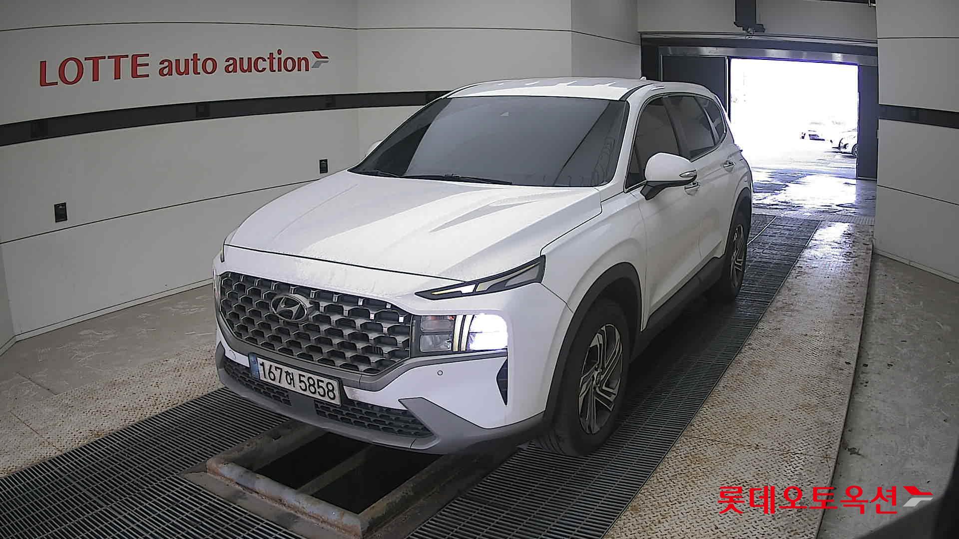 Hyundai Santa Fe 2022 Белый из Кореи