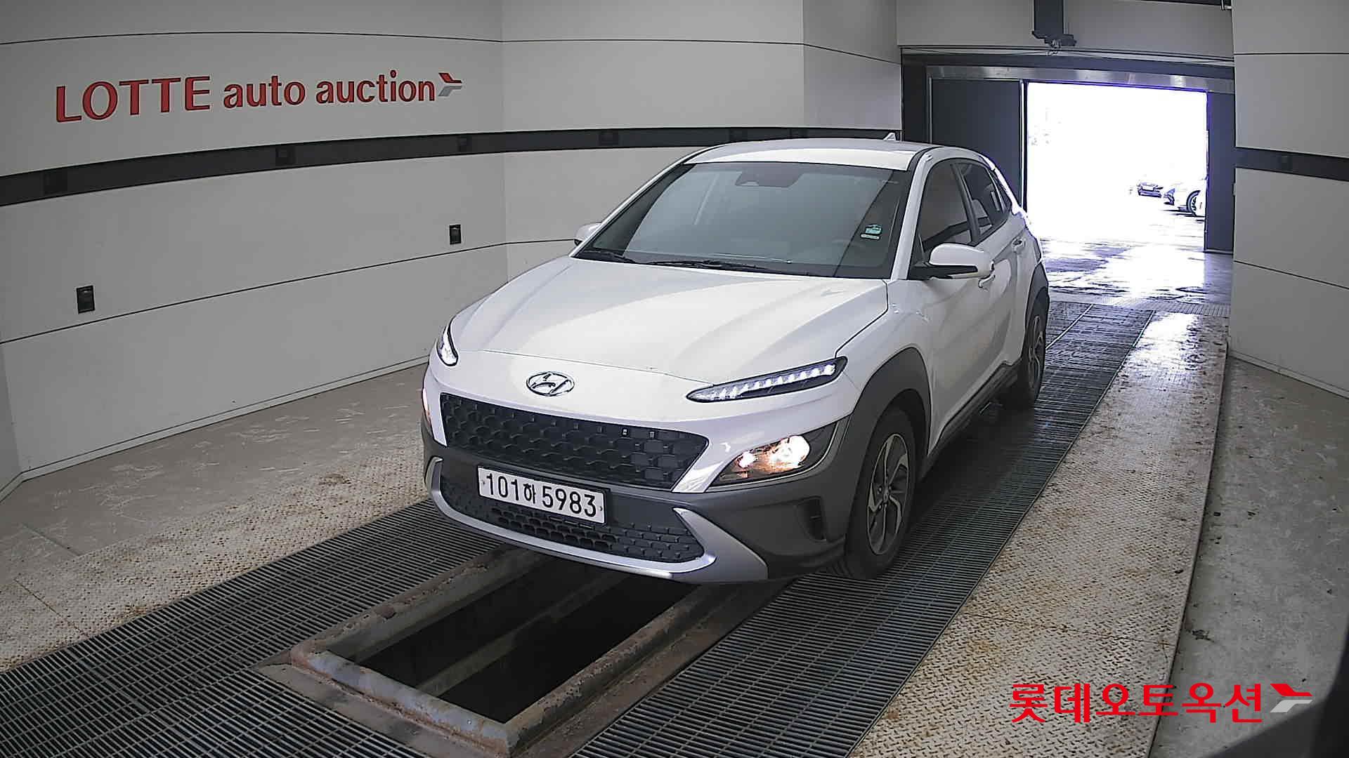 Hyundai Kona Hybrid 2021 Белый из Кореи
