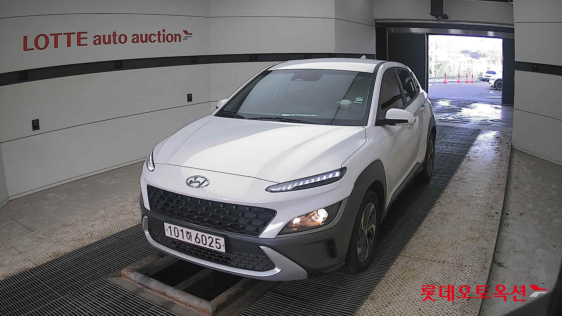 Hyundai Kona Hybrid 2021 Белый из Кореи