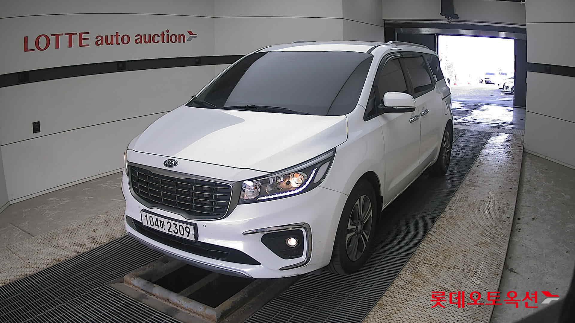 Kia Carnival 2020 Snow White Pearl (optional) из Кореи