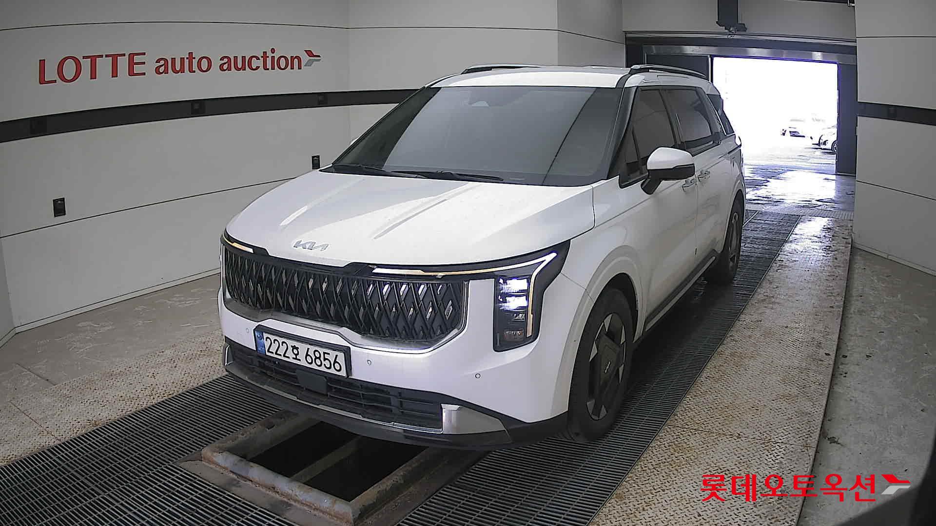 Kia Carnival Hybrid 2024 Snow White Pearl из Кореи