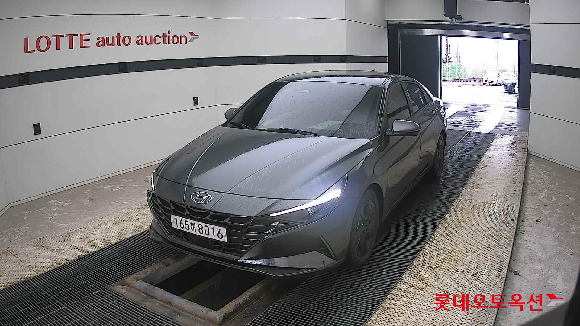 Hyundai Avante Hybrid 2022 Amazon Grey Metallic из Кореи