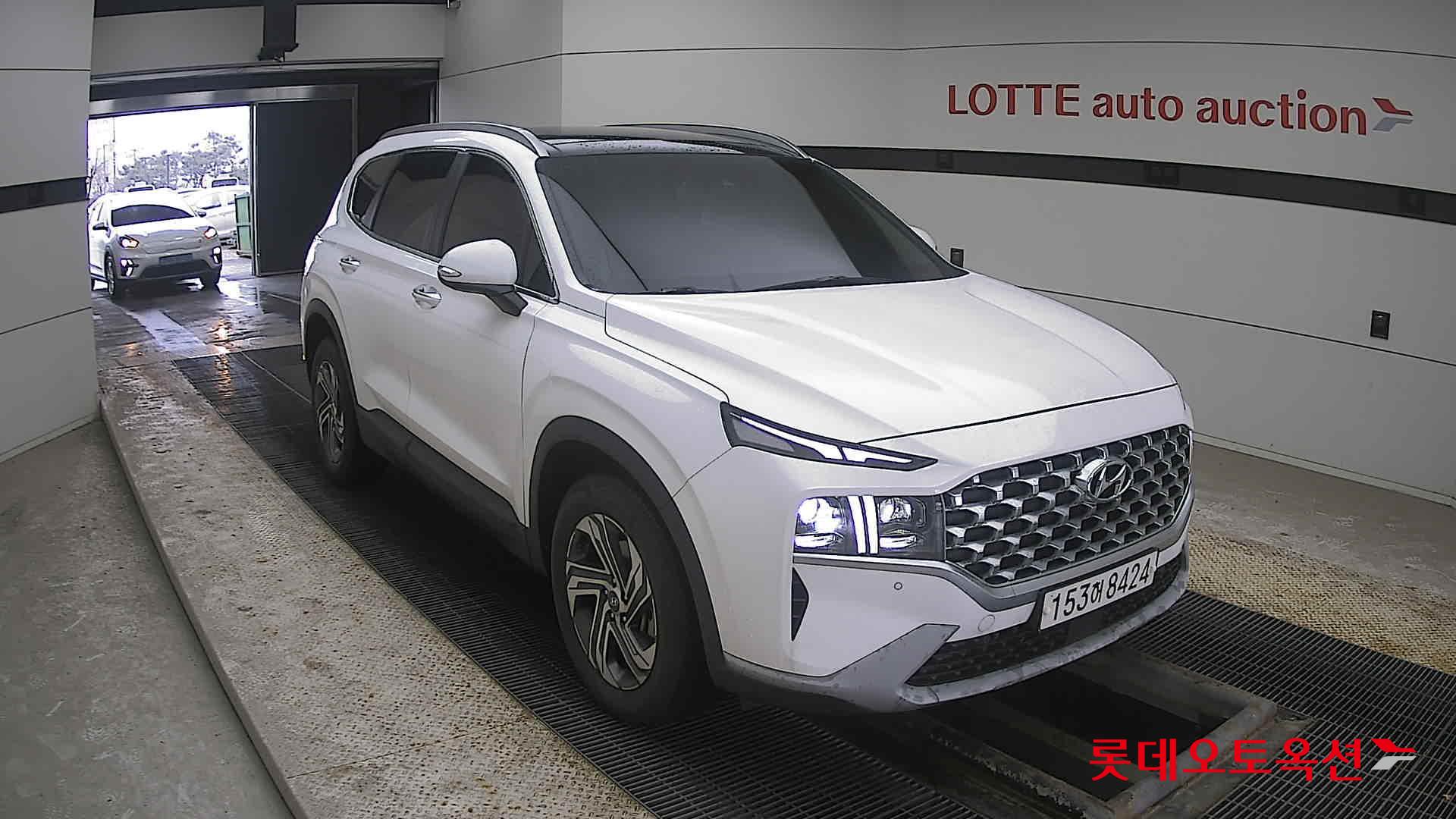 Hyundai Santa Fe 2021 White cream (optional) из Кореи, фото 2