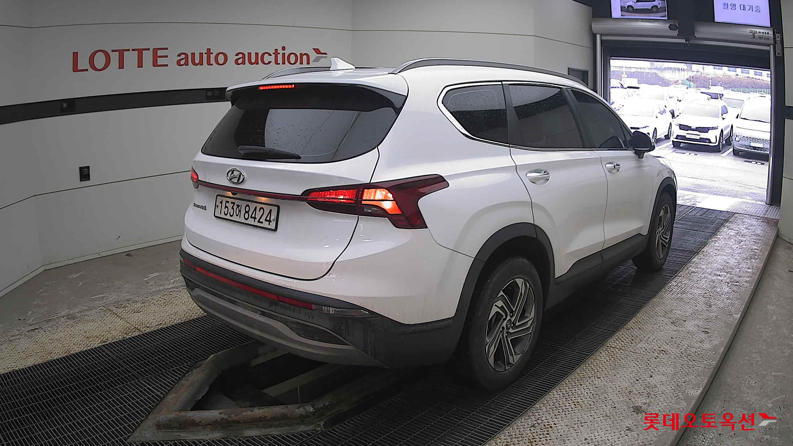 Hyundai Santa Fe 2021 White cream (optional) из Кореи, фото 4