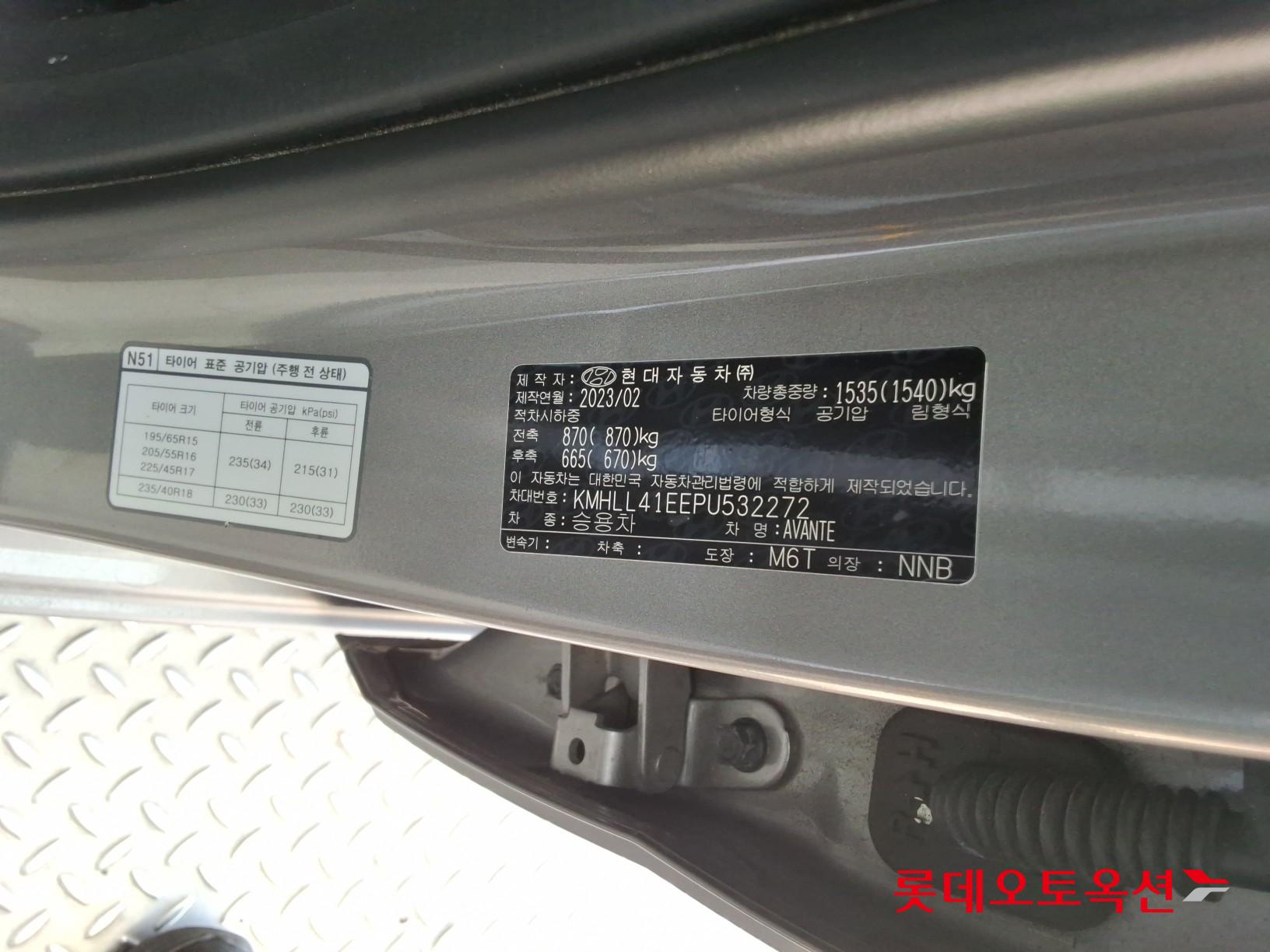 2023 - hyundai avante