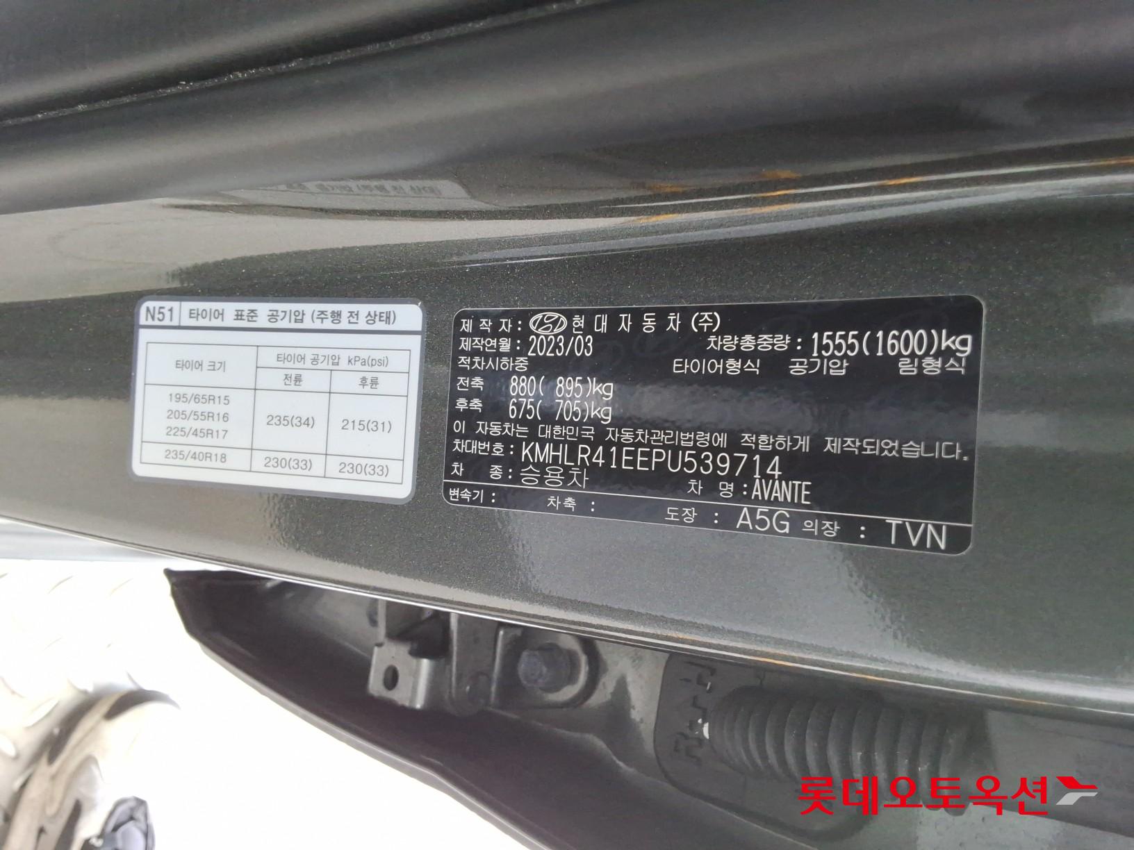 2023 - hyundai avante