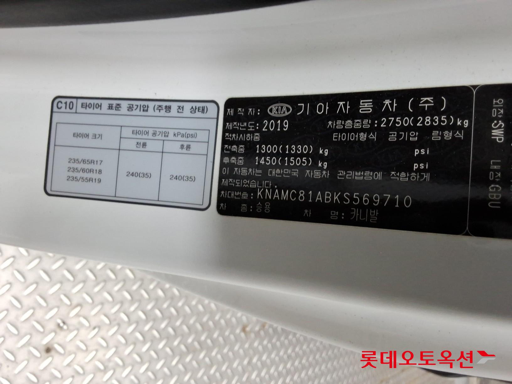 2019 - kia carnival